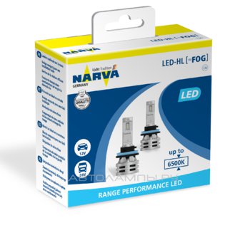 H11/8/16 12/24V-LED (PGJ19-) 6500K 24W Range Performance LED FOG (.2 .) 18036